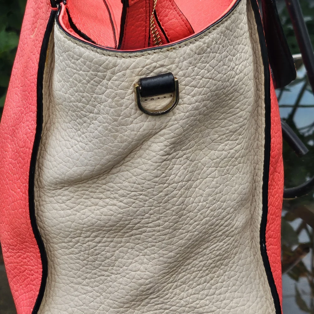 Kate Spade Dark Pink and Cream Tote Bag with Structured Design - Picture 3 of 16